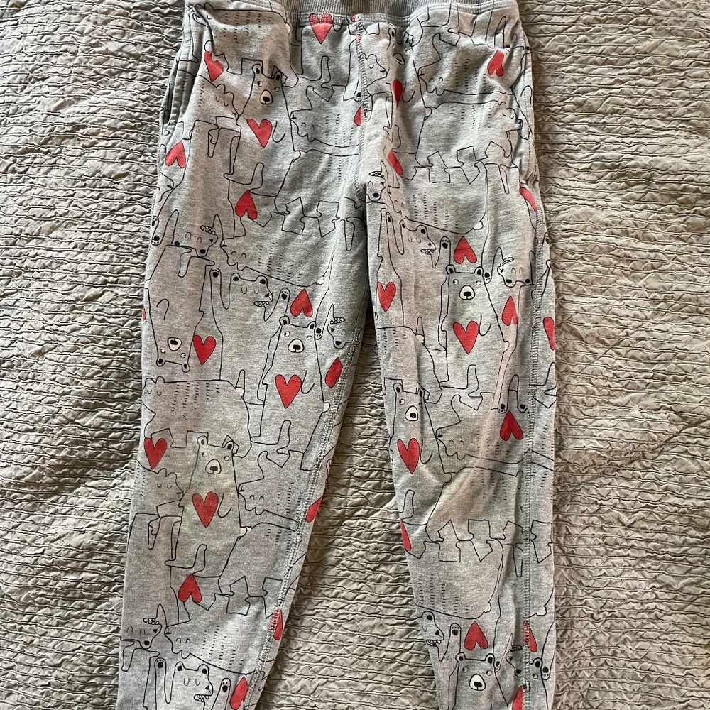 Hanna Andersson bear heart joggers
